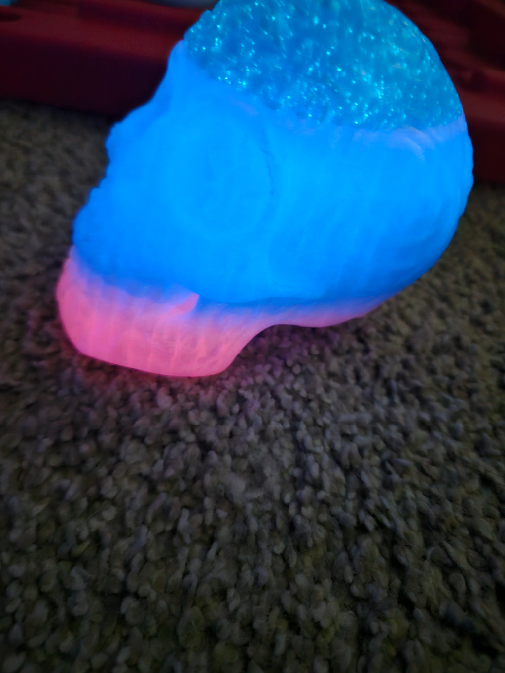 Glow in the dark sugar skull